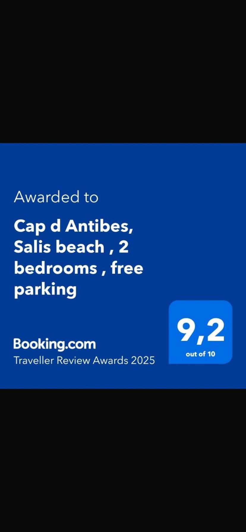 Cap D Antibes, Salis Beach , 2 Bedrooms , Free Parking Eksteriør billede